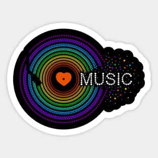 I love music Sticker